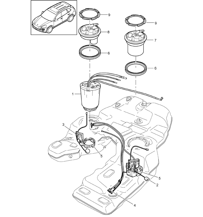 P272978 - 53908402 - Dichtung zwischenflansch kraftstoffpumpe für Porsche